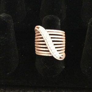 🔥🔥💍 18K Rose Gold Diamond Simulant Coctail Ring 🔥💍